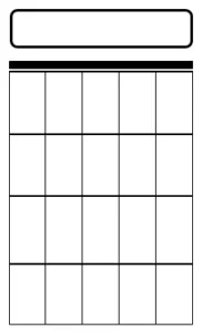 Como ler acordes no violão - diagrama em Branco