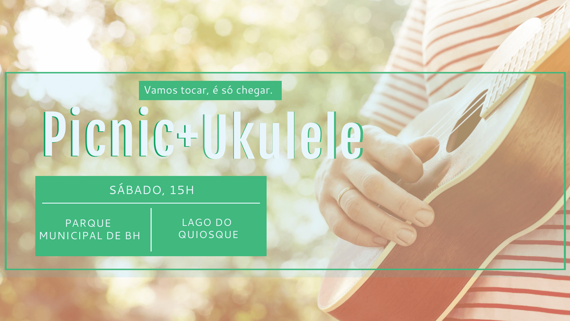 Picinic + ukulele no parque municipal de BH