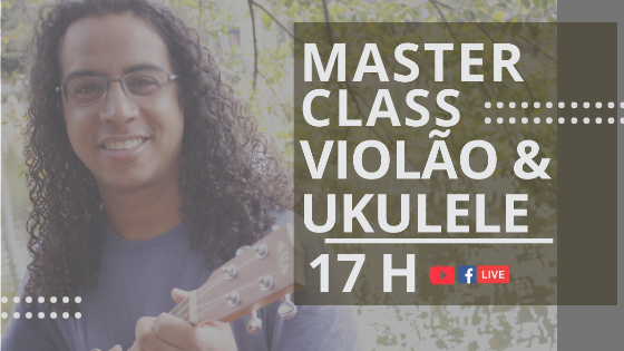 Aulas de violão online e aulas de ukulele online no youtube e no facebook