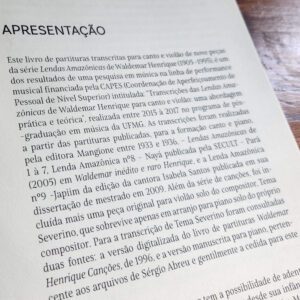 capa do livro lendas amazônicas de waldemar Henrique para transcrições para canto e violão Lendas Amazônicas de Waldemar Henrique